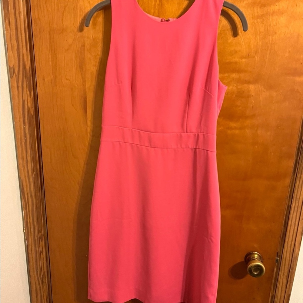 J. Crew Vibrant Pink Midi Dress